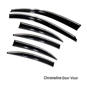 rain window door visor wind deflectors For Innova Hycross  - Black